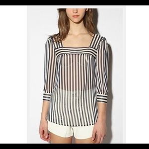 Pins and Needles blouse STRIPED CHIFFON BLOUSE PRETTY LITTLE LIARS, SEASON 6